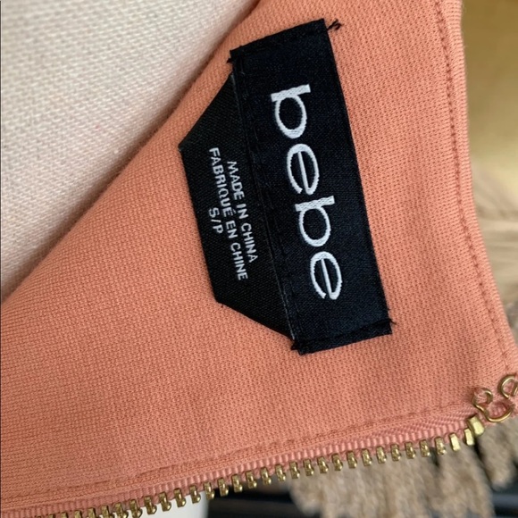 🎀BeBe Dry Cleaned Fringed Peach Crop Top - Picture 7 of 8